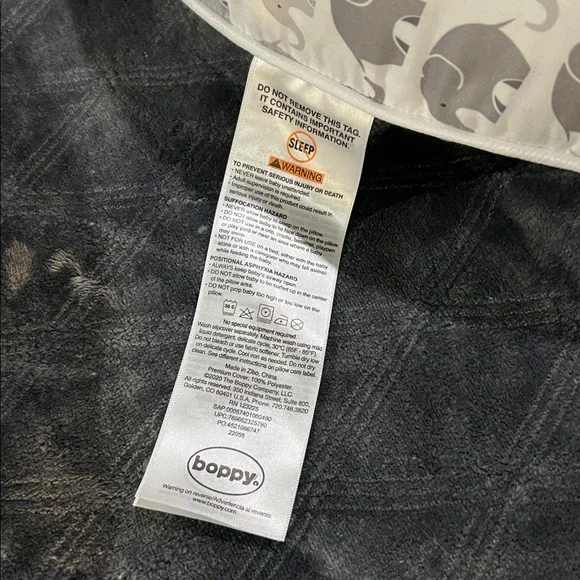 Boppy Gray and White Elephant Nursing Pillow - Picture 2 of 3